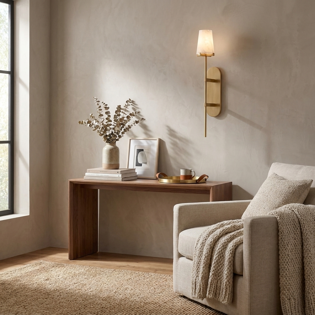 Bexcombe Albasten wandlamp