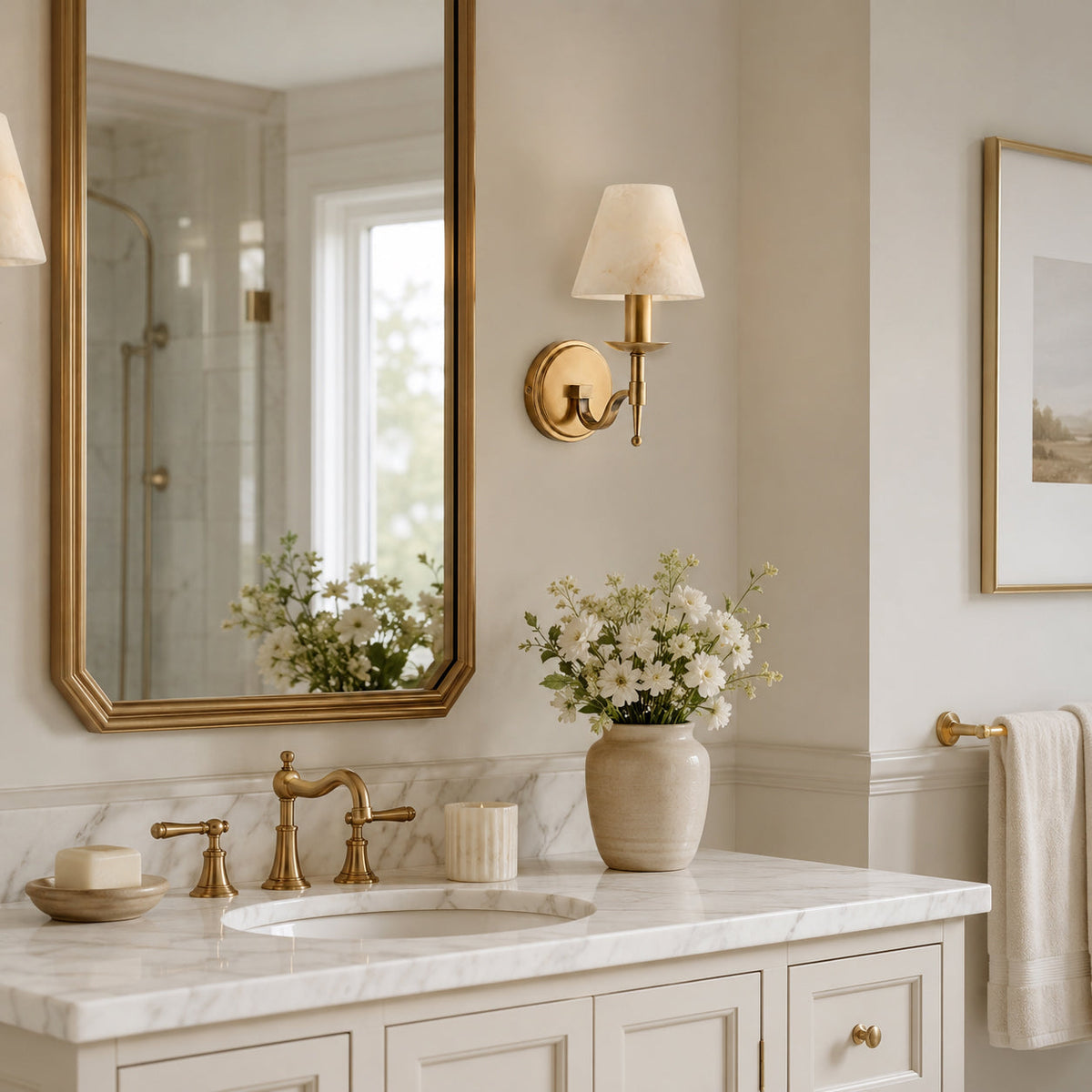 Opal wandlamp