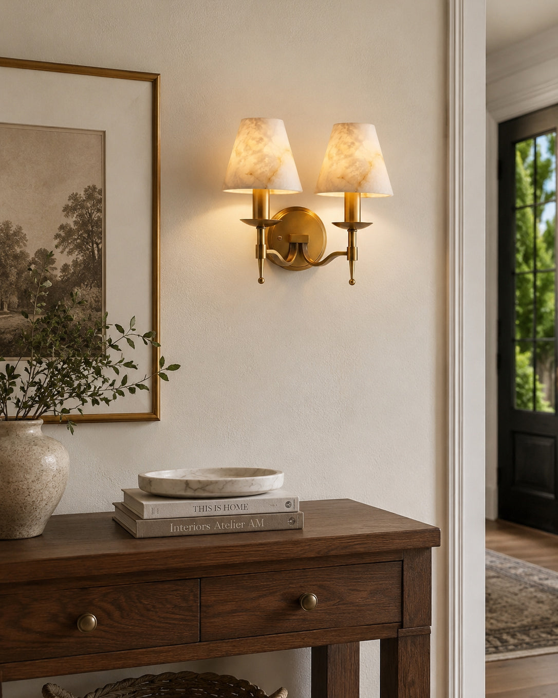 Opal wandlamp