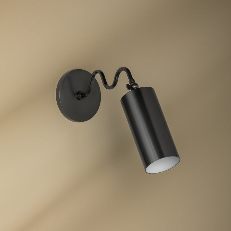 Vatnuvyu moderne minimalistische wandlamp met stoffen kap en metalen behuizing