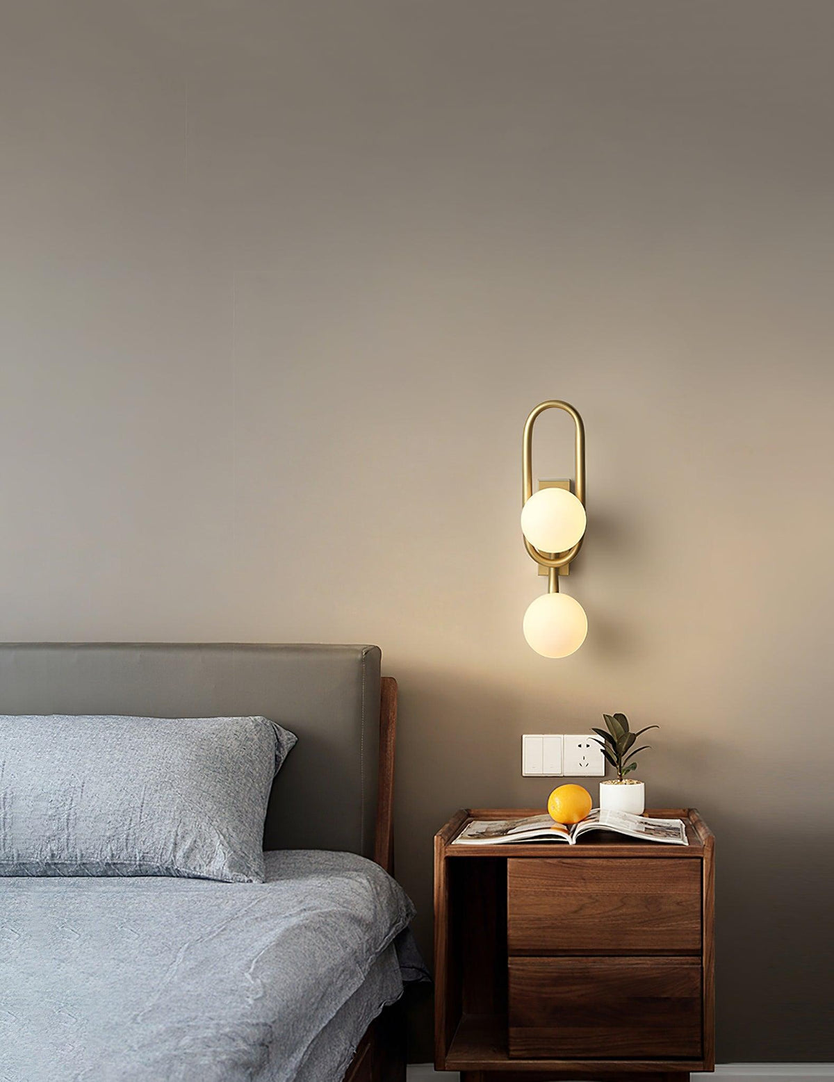 Alphaia Moderne minimalistische wandlamp van glas
