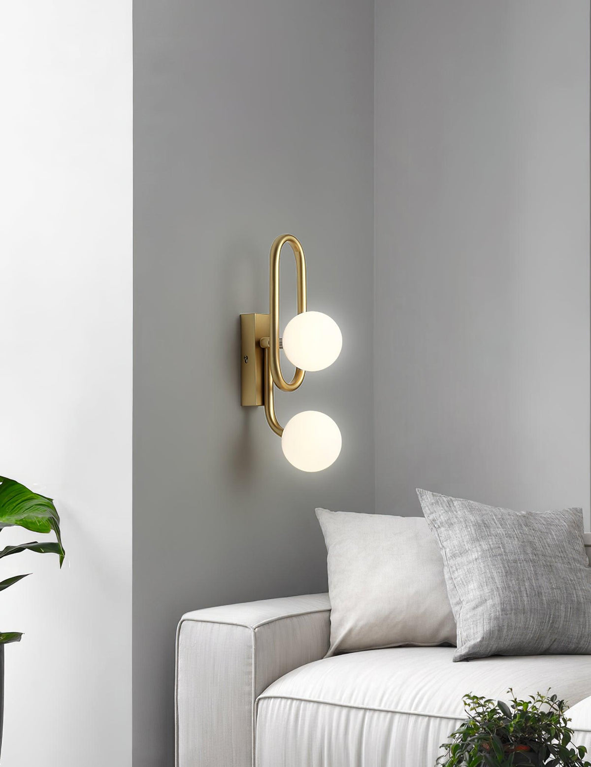 Alphaia Moderne minimalistische wandlamp van glas