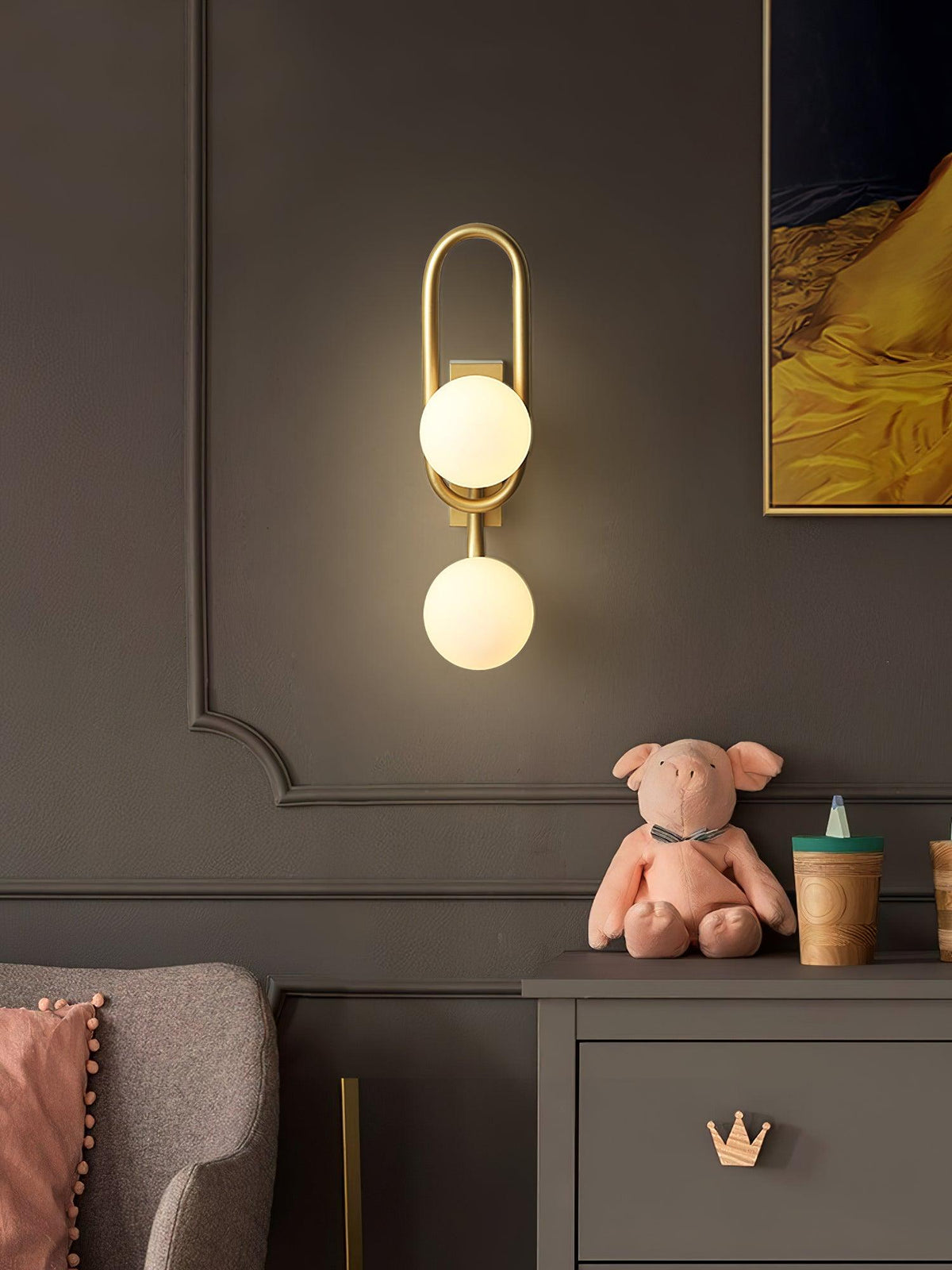 Alphaia Moderne minimalistische wandlamp van glas