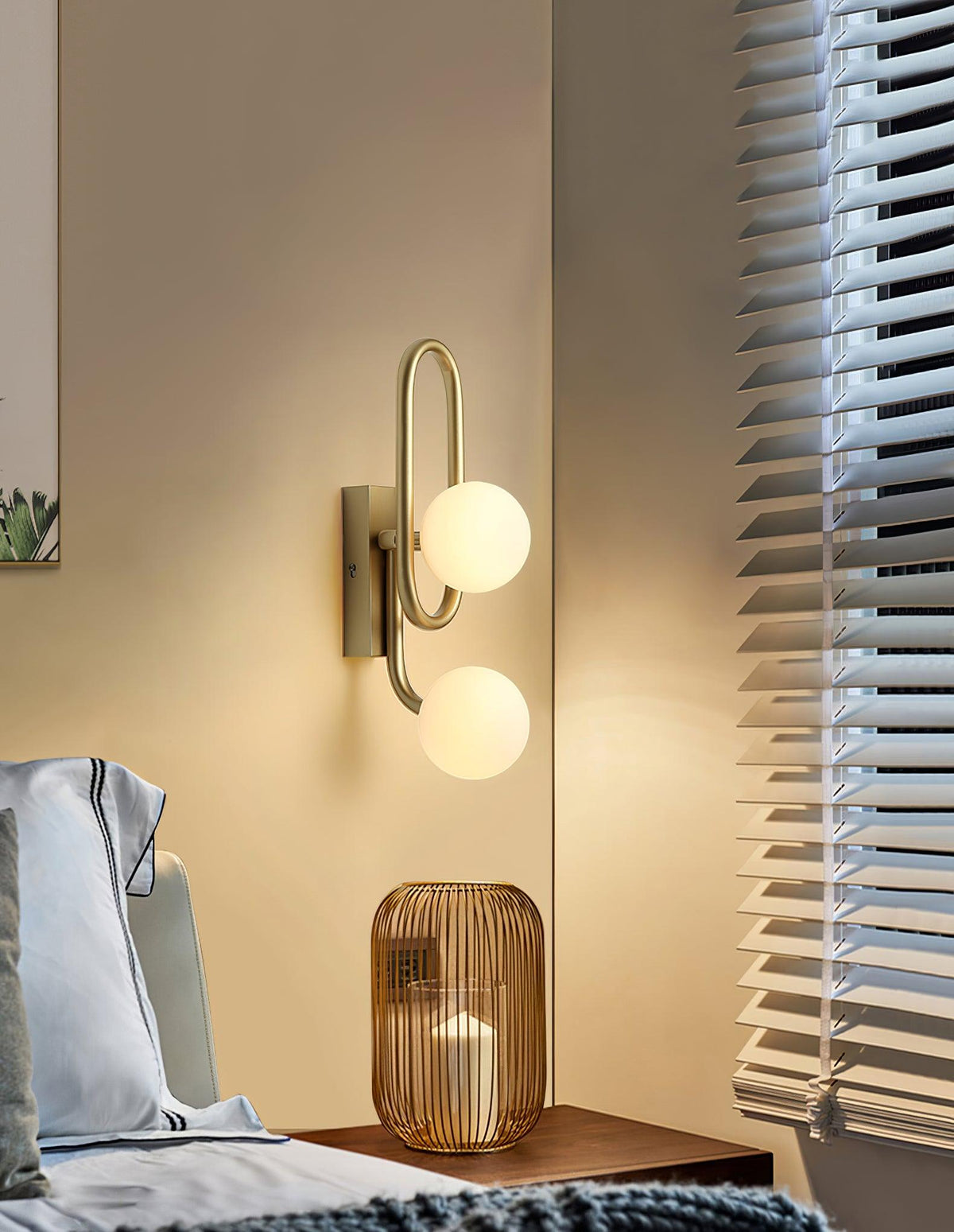 Alphaia Moderne minimalistische wandlamp van glas
