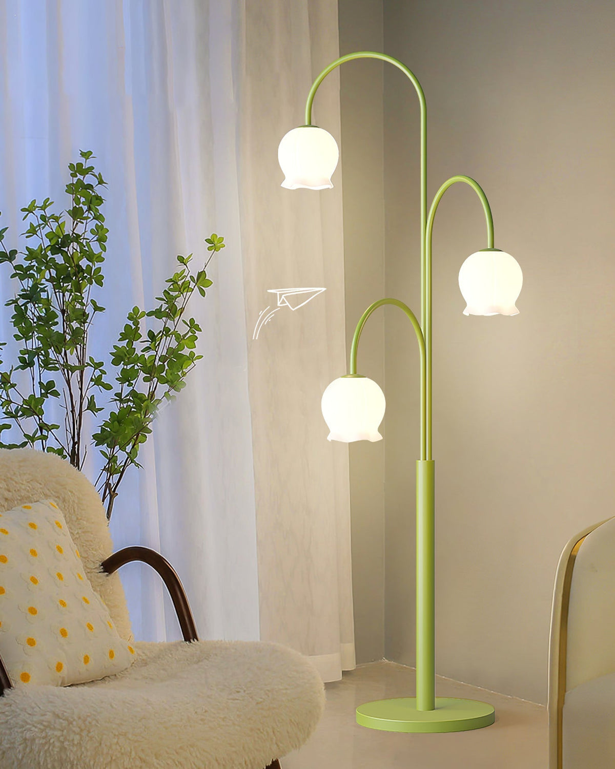 Lilic Orchid vloerlamp