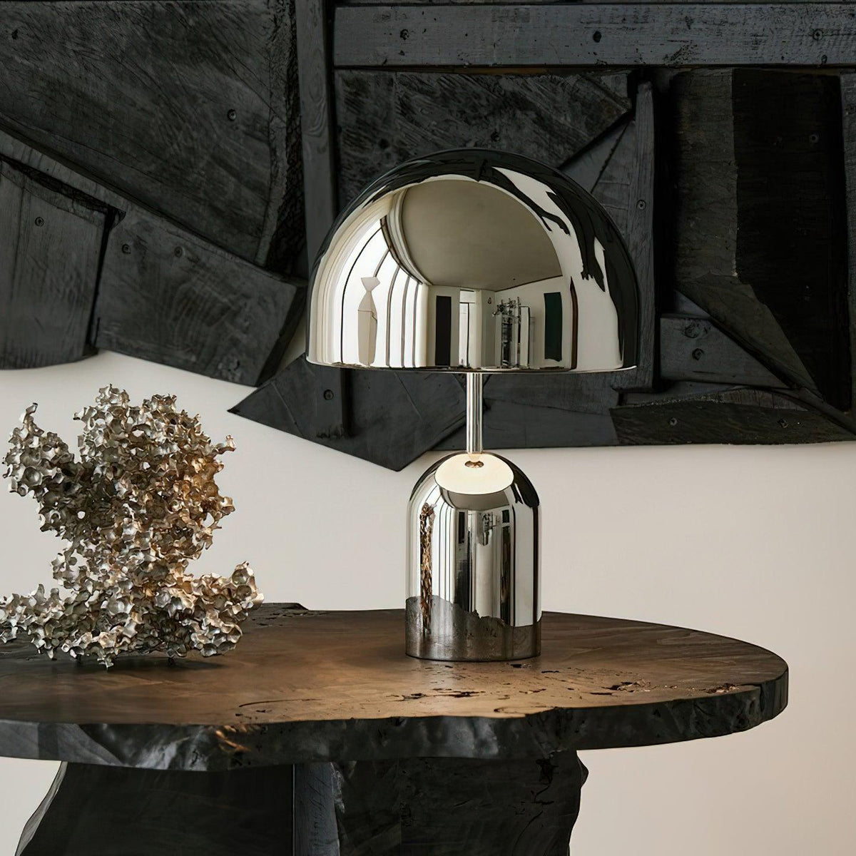 Ames luxe tafellamp in chrome