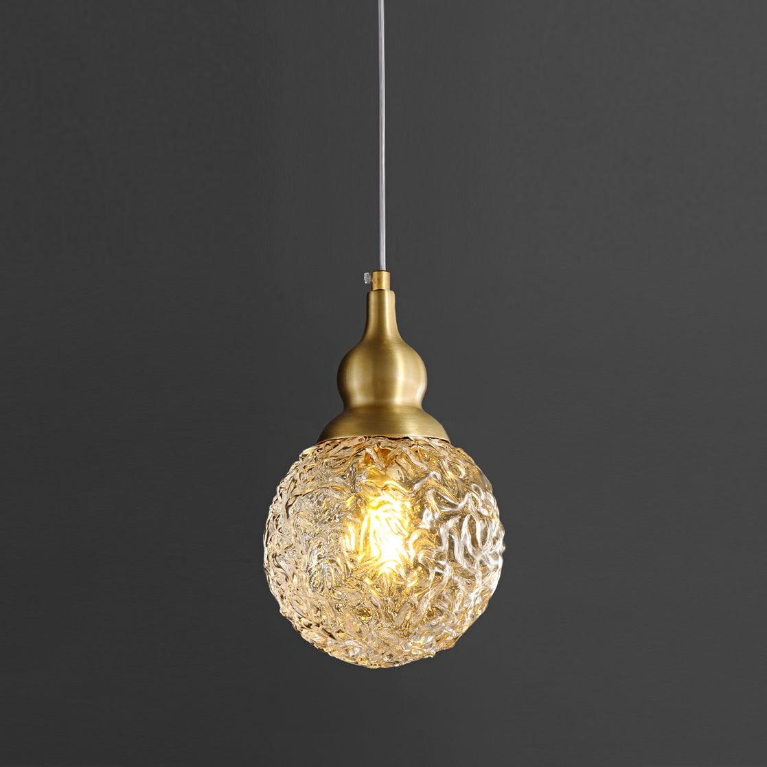 Cove messing & glas glamoureus hanglamp