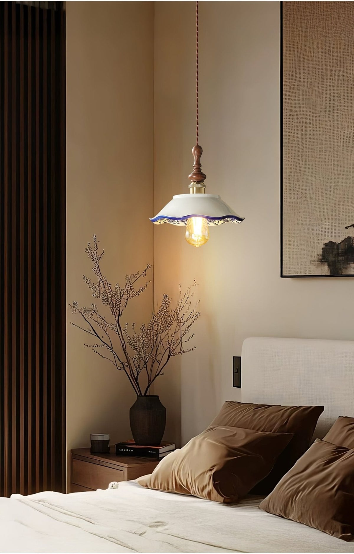 Ciraeor Delftse keramische hanglamp