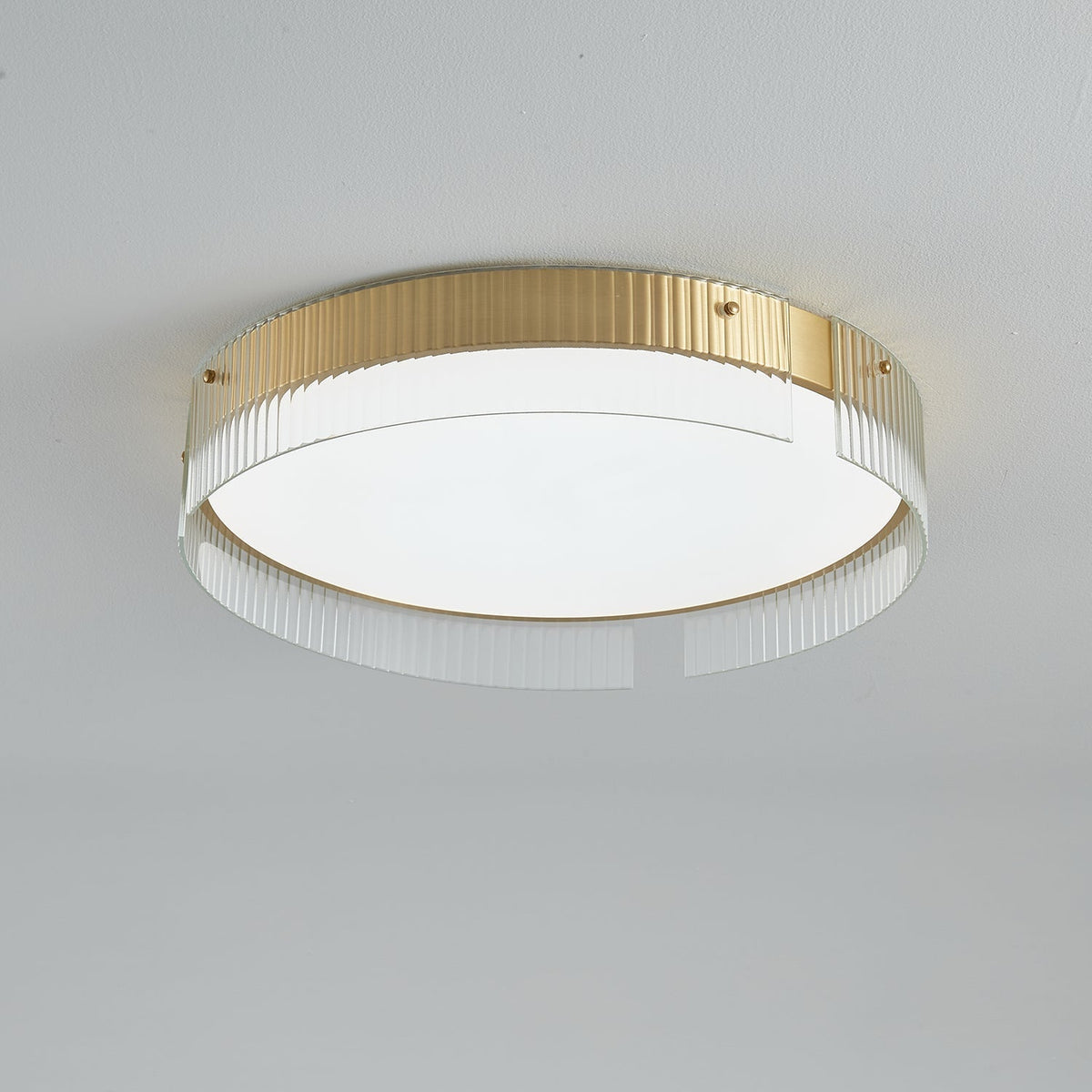 Ovenaris modern Minimalistisch Messing Plafondlamp
