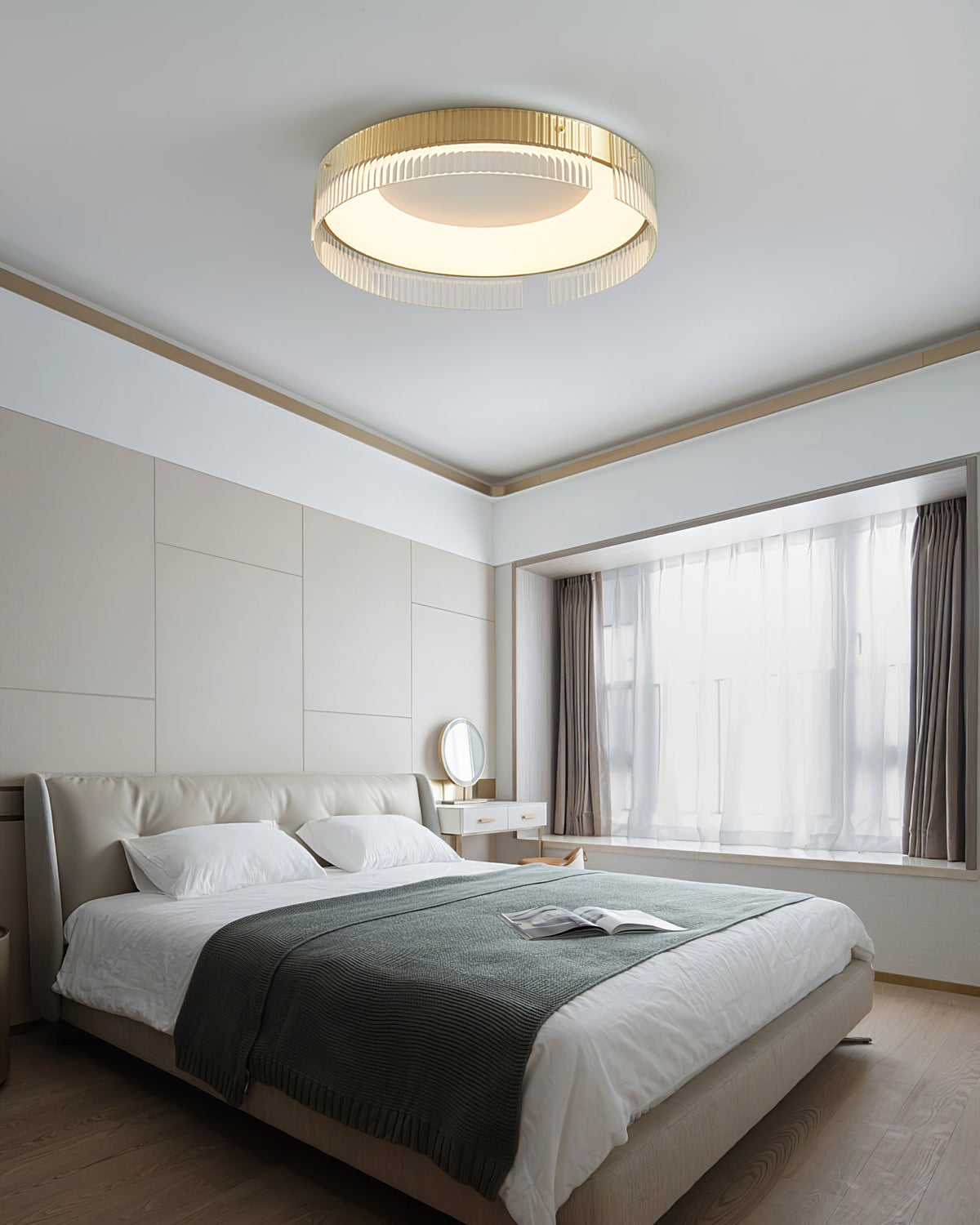 Ovenaris modern Minimalistisch Messing Plafondlamp