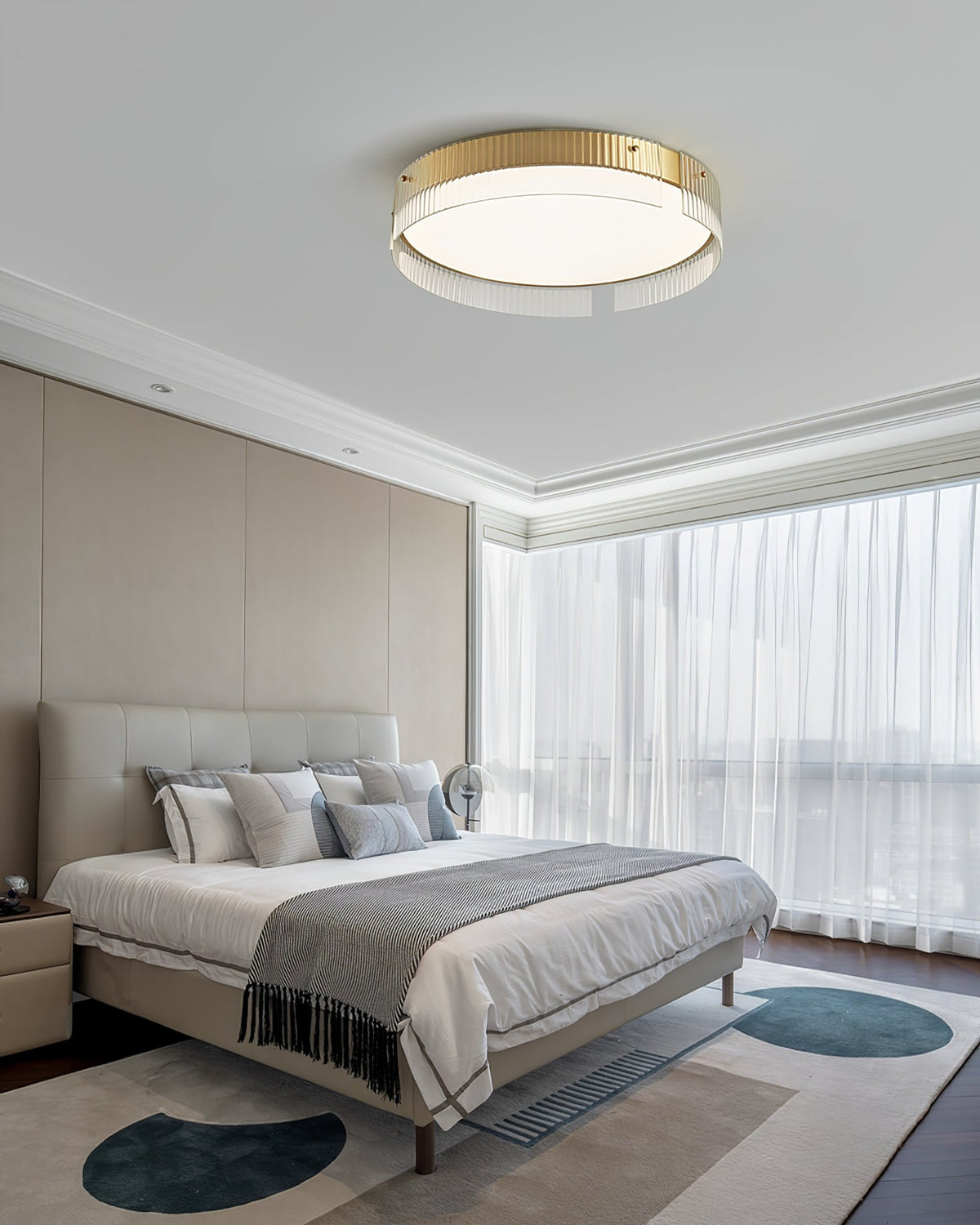 Ovenaris modern Minimalistisch Messing Plafondlamp