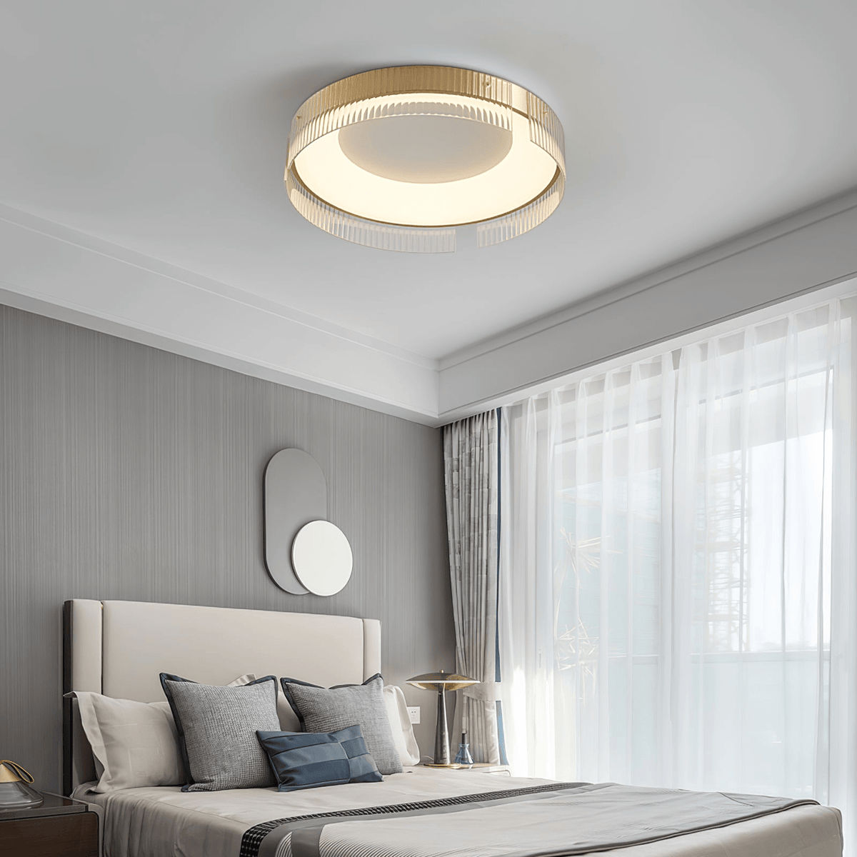 Ovenaris modern Minimalistisch Messing Plafondlamp