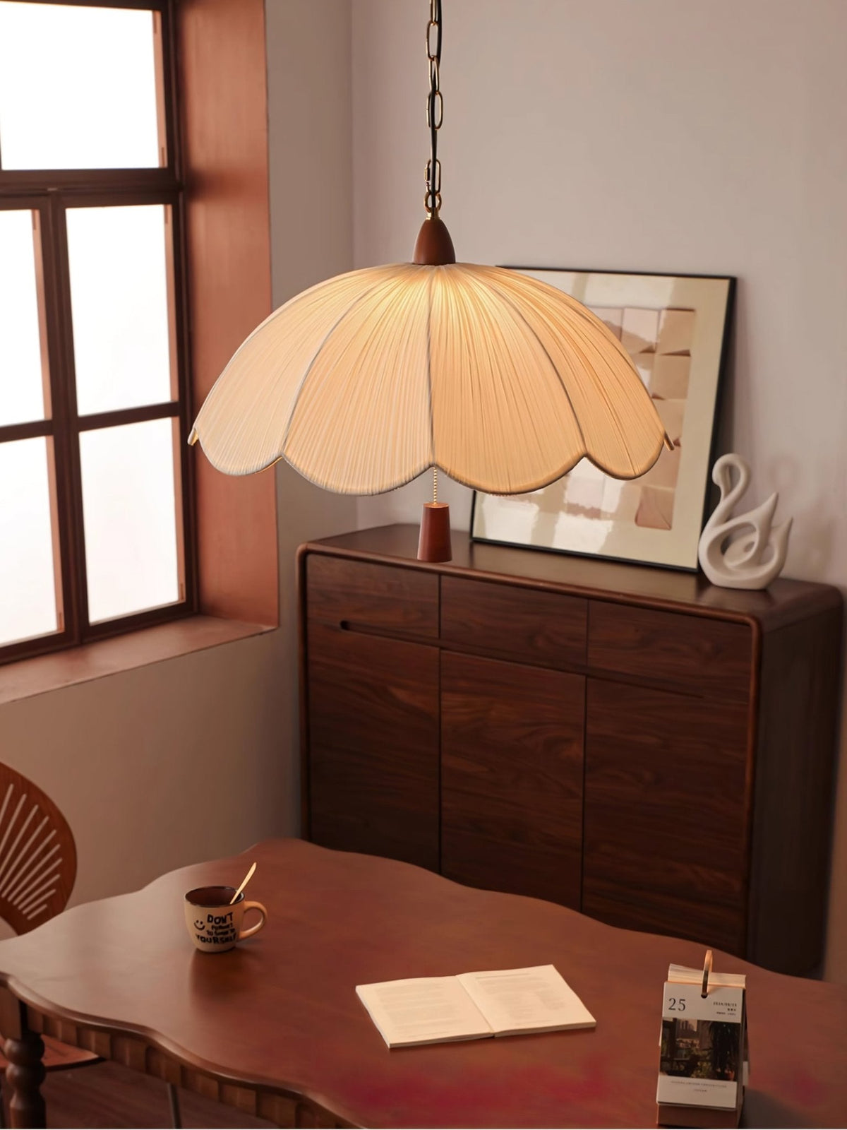 Vephael Art Nouveau hanglamp met kleurstof