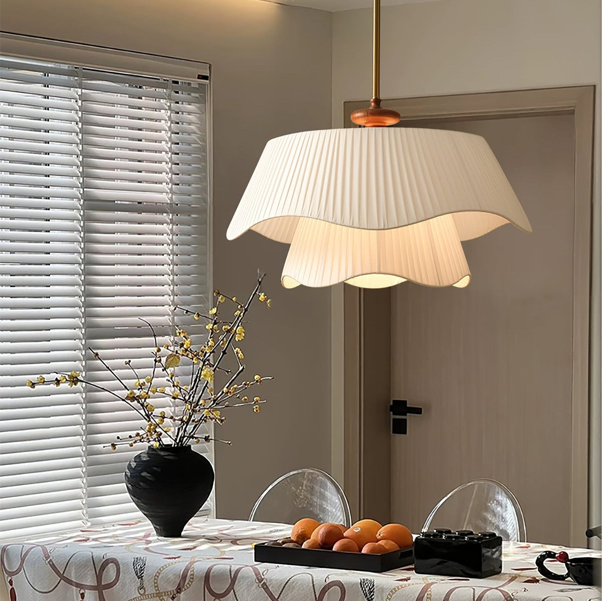 Novenq Premium elegantie hanglamp van walnoothout