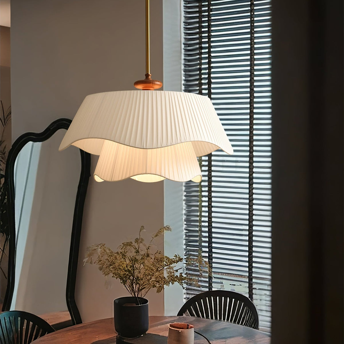 Novenq Premium elegantie hanglamp van walnoothout