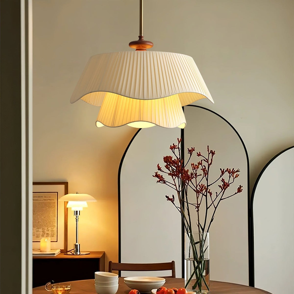 Novenq Premium elegantie hanglamp van walnoothout