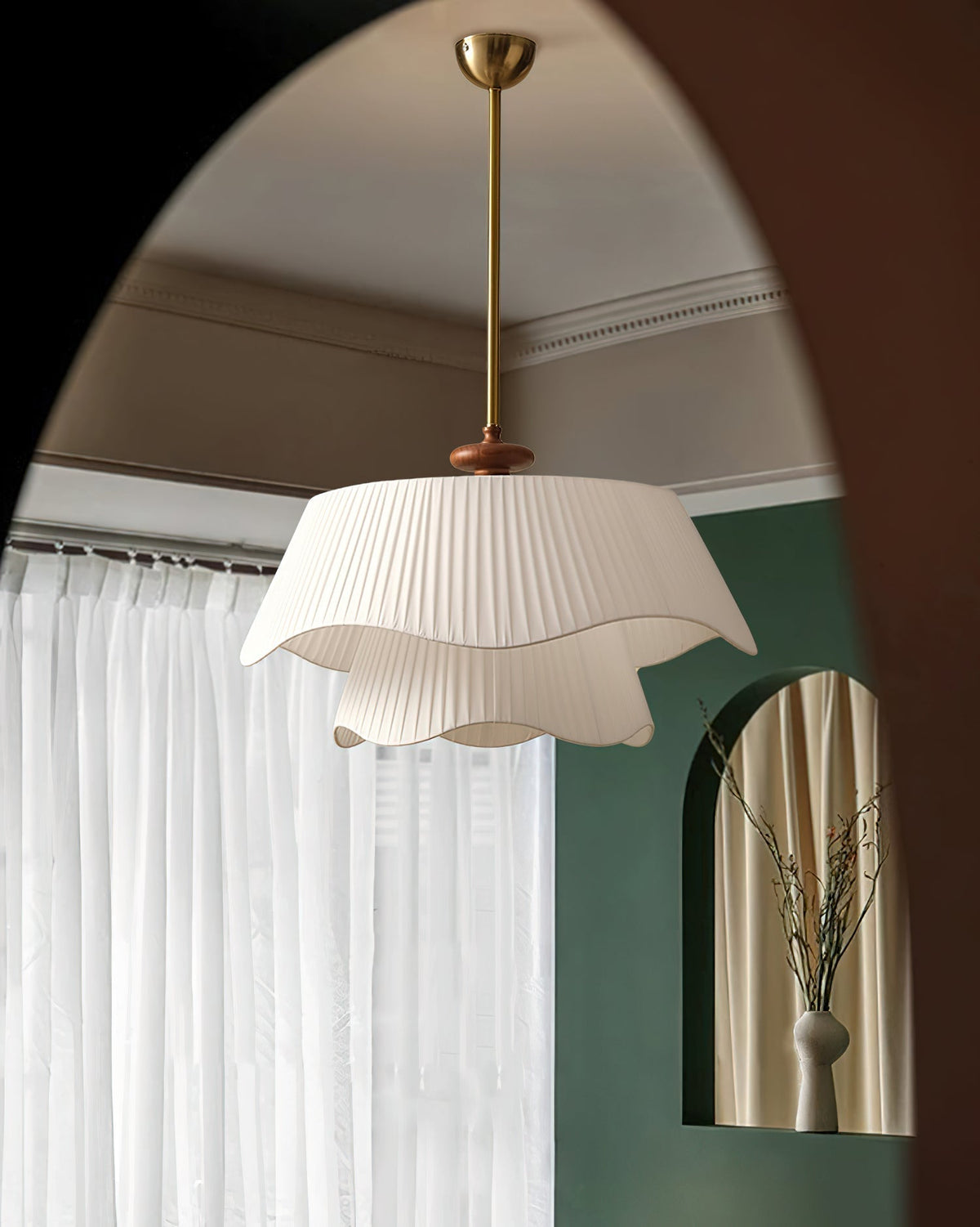 Novenq Premium elegantie hanglamp van walnoothout