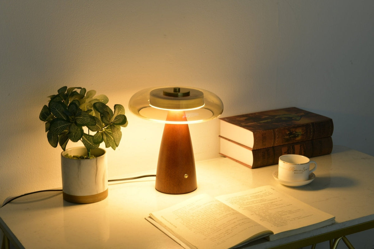 Mushroom Retro-glas tafellamp