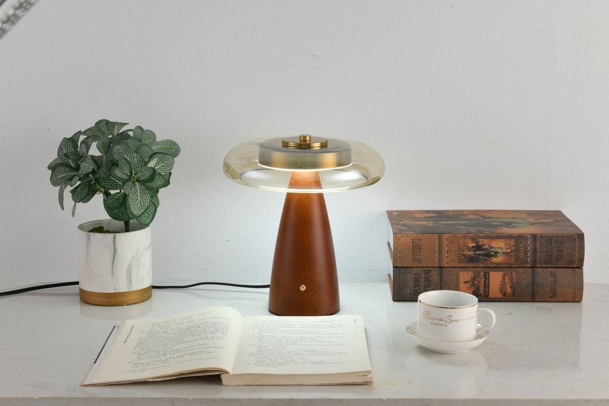 Mushroom Retro-glas tafellamp