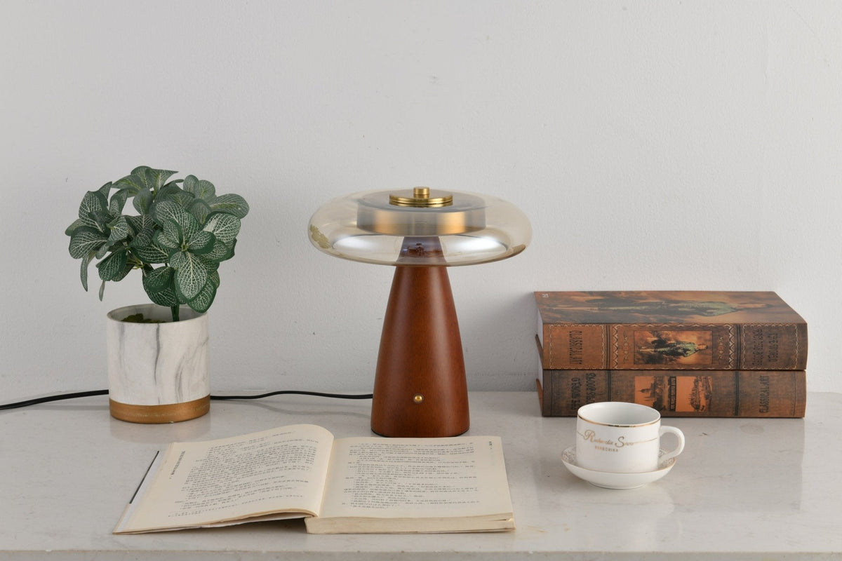 Mushroom Retro-glas tafellamp