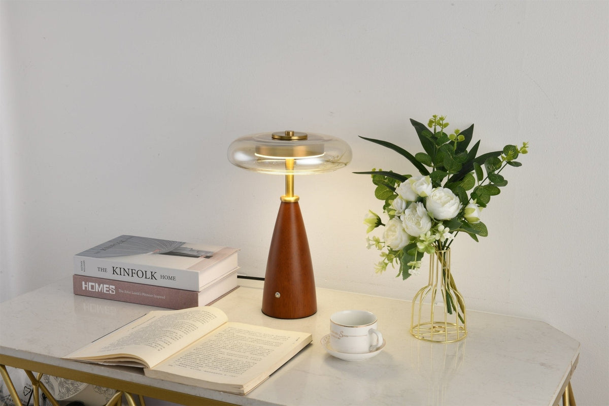 Mushroom Retro-glas tafellamp