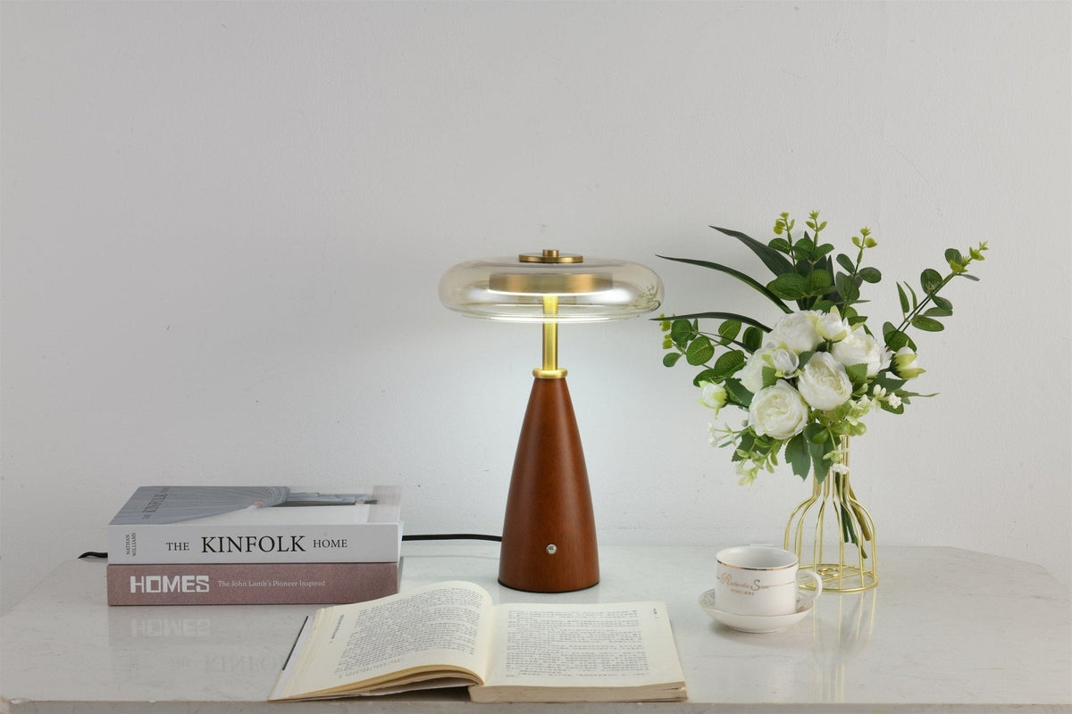 Mushroom Retro-glas tafellamp