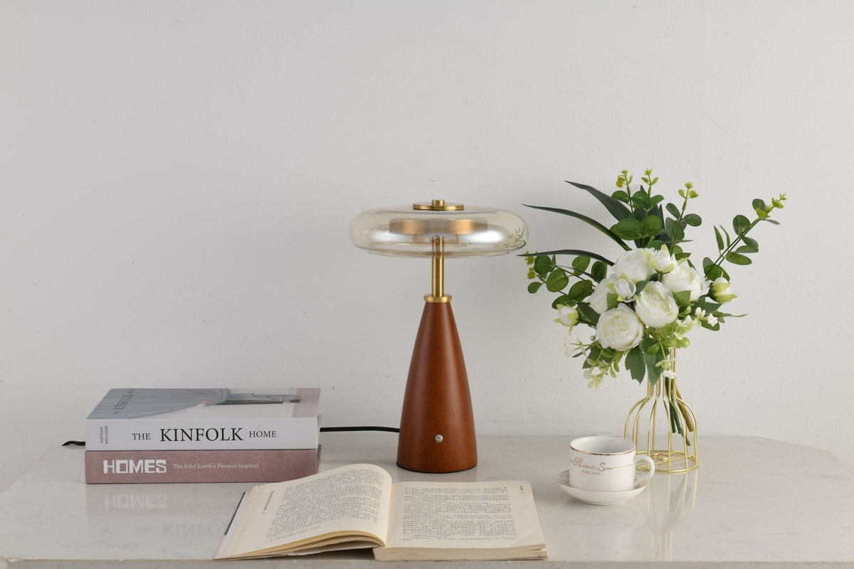 Mushroom Retro-glas tafellamp