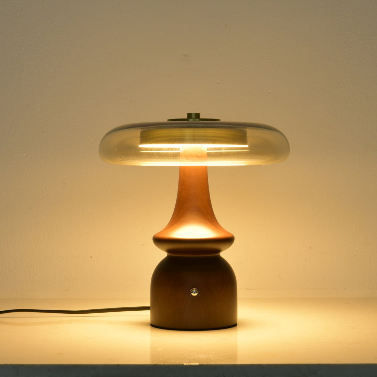 Mushroom Retro-glas tafellamp