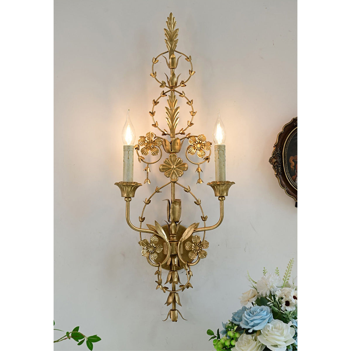 Aevuvyu Premium Vintage Industriële wandlamp van metaal