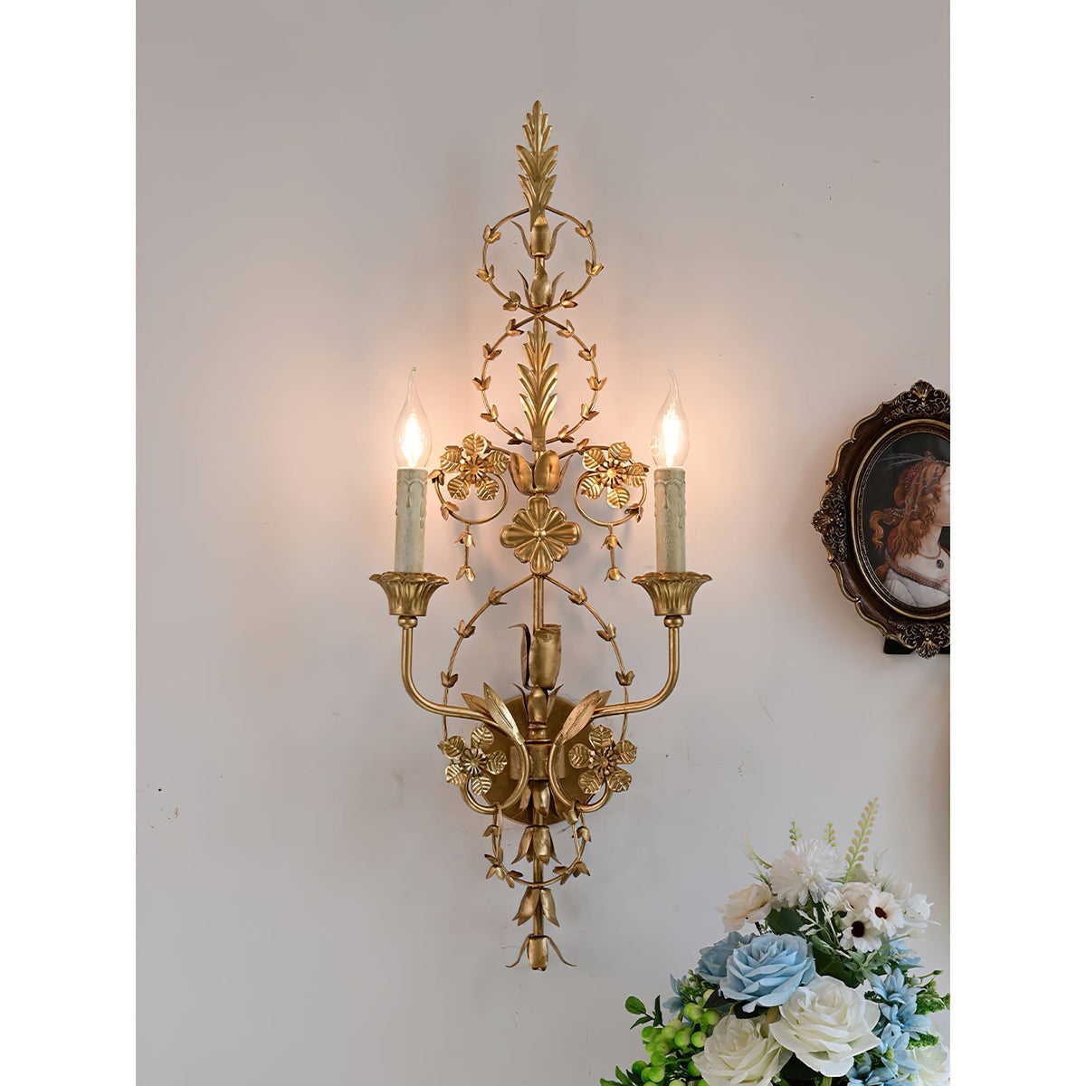 Aevuvyu Premium Vintage Industriële wandlamp van metaal