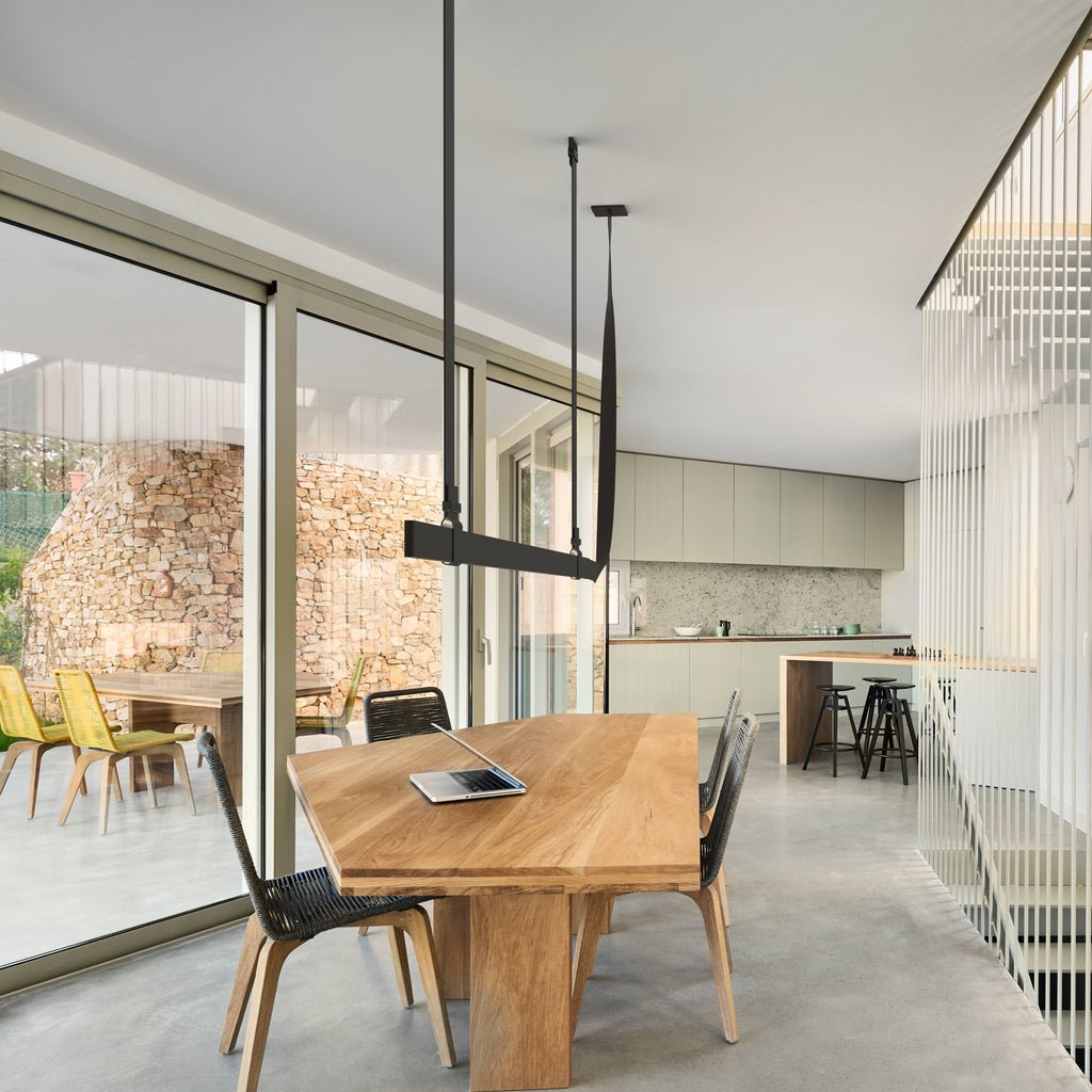 Zaleth Moderne hanglamp van leer