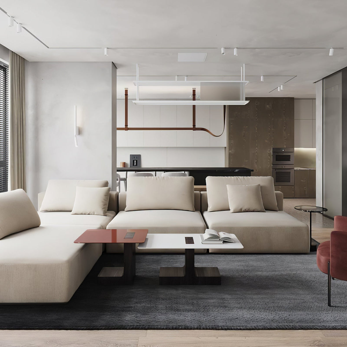 Zaleth Moderne hanglamp van leer