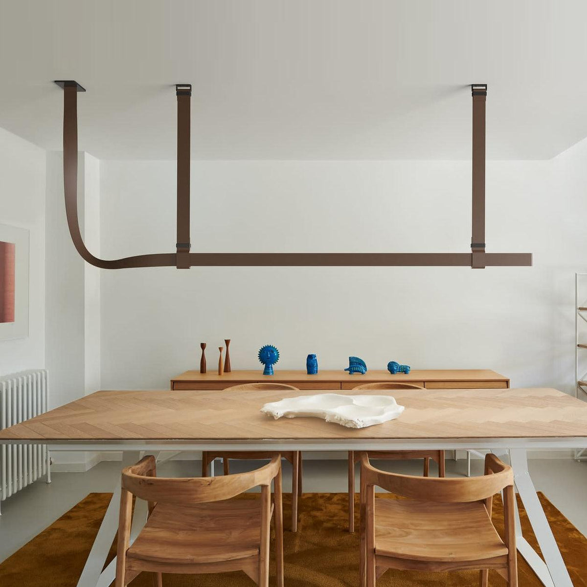 Zaleth Moderne hanglamp van leer