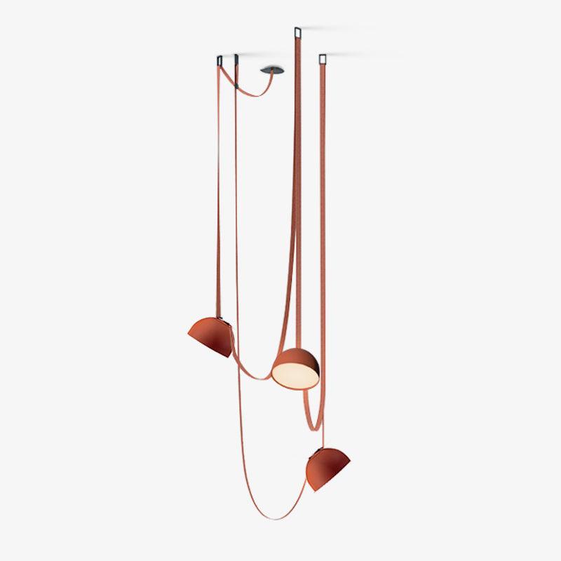 Elarok Moderne minimalistische combinatie hanglamp van leer