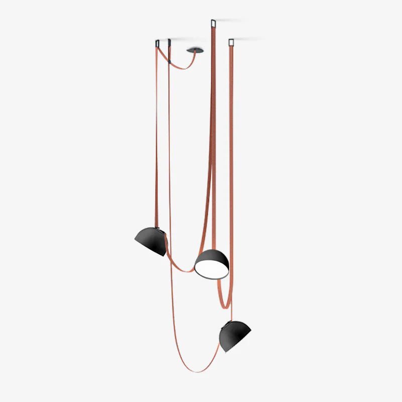 Elarok Moderne minimalistische combinatie hanglamp van leer