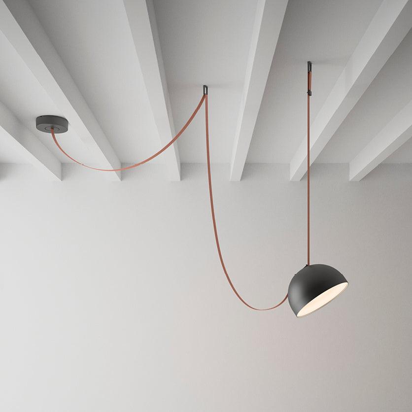 Elarok Moderne minimalistische combinatie hanglamp van leer