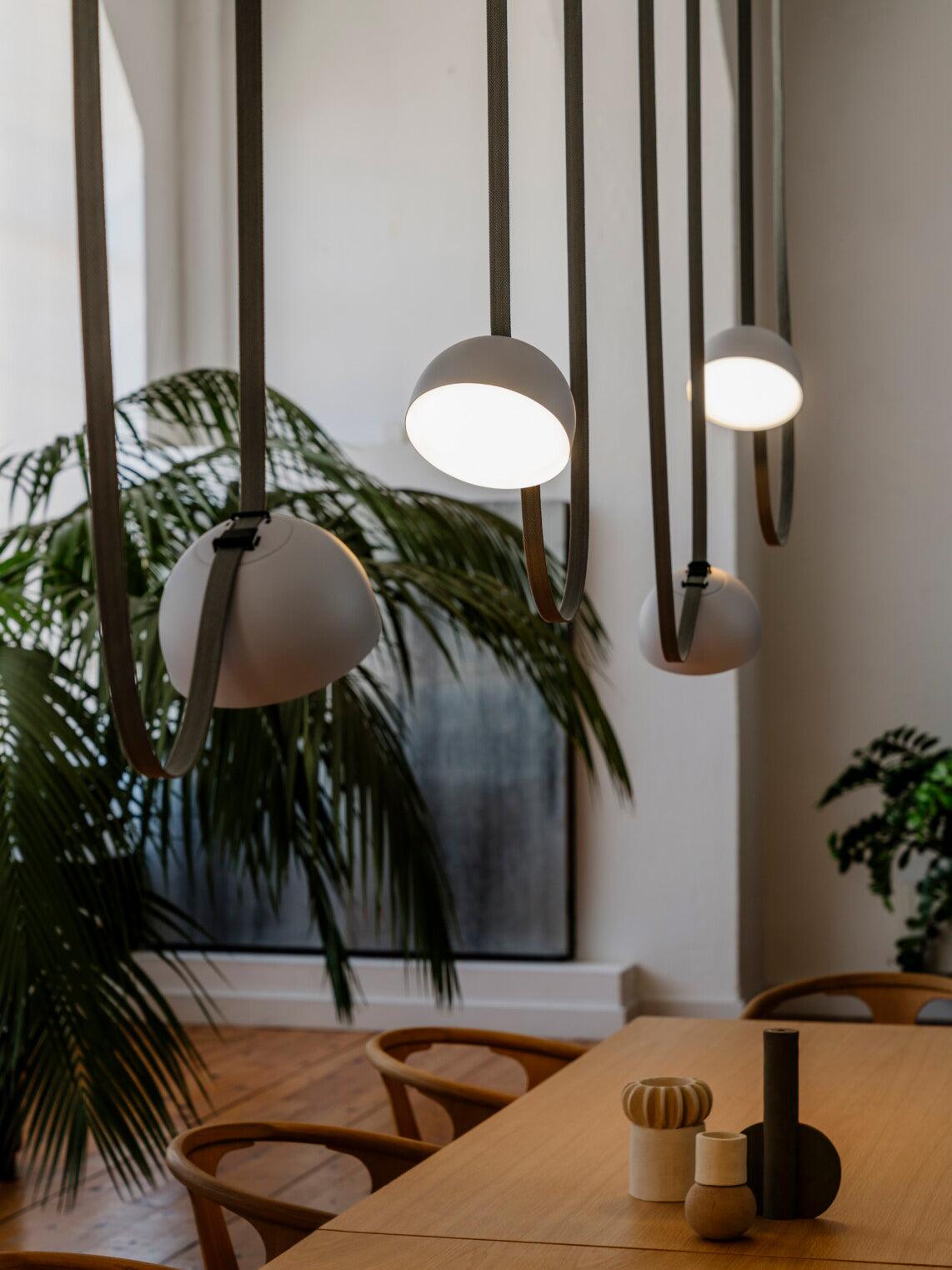 Elarok Moderne minimalistische combinatie hanglamp van leer
