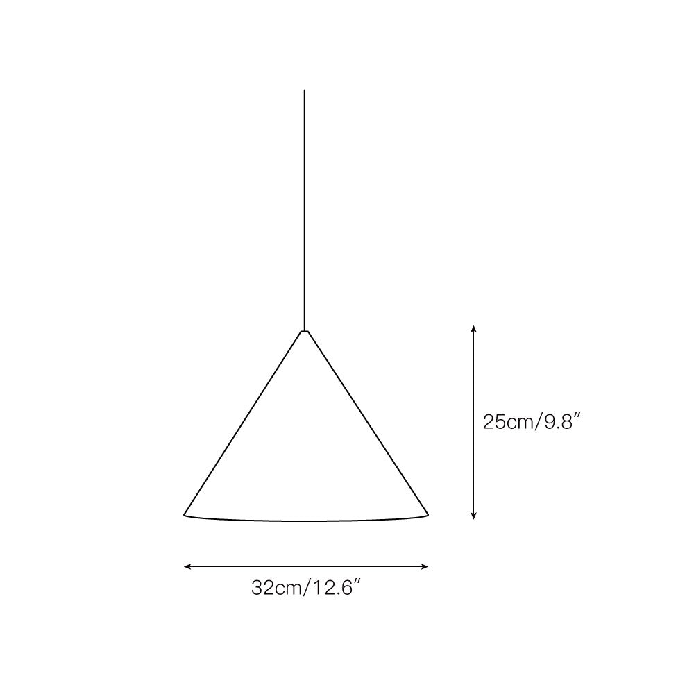 Caeluvyu moderne minimalistische hanglamp van donker metaal