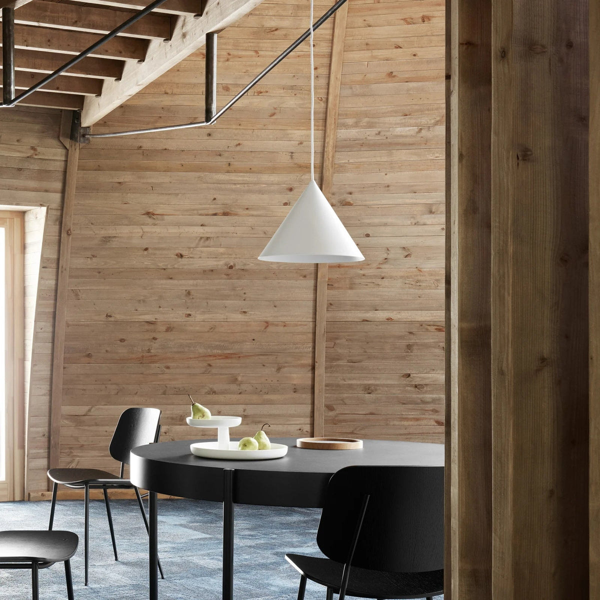 Caeluvyu moderne minimalistische hanglamp van donker metaal