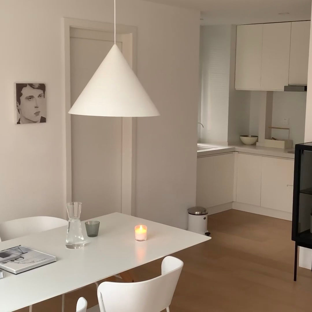 Caeluvyu moderne minimalistische hanglamp van donker metaal
