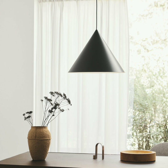 Caeluvyu moderne minimalistische hanglamp van donker metaal