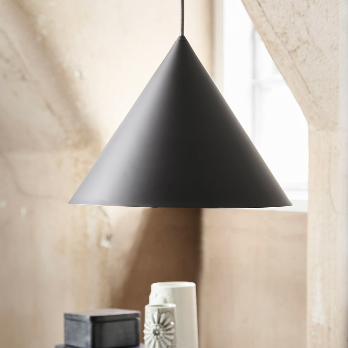 Caeluvyu moderne minimalistische hanglamp van donker metaal