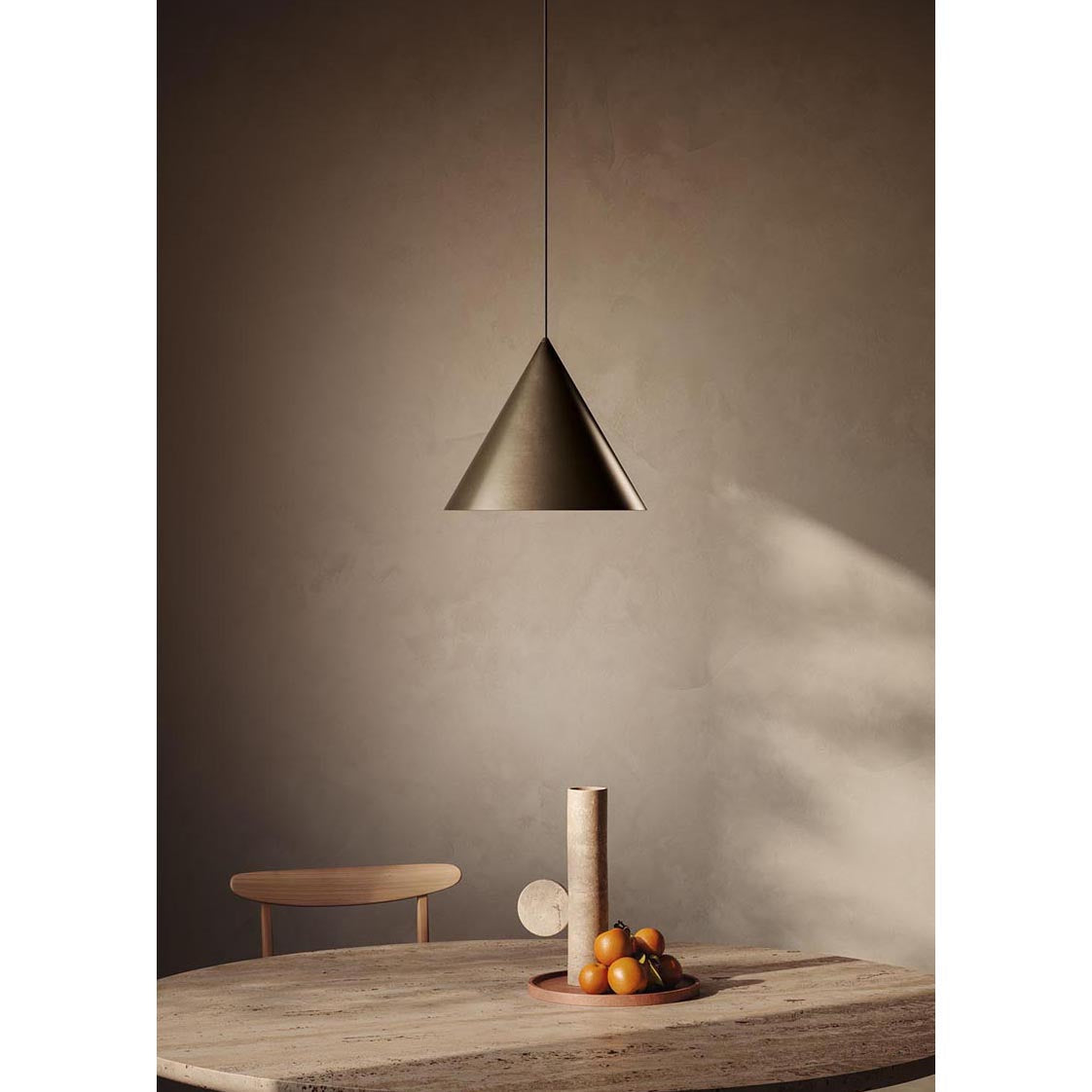 Caeluvyu moderne minimalistische hanglamp van donker metaal