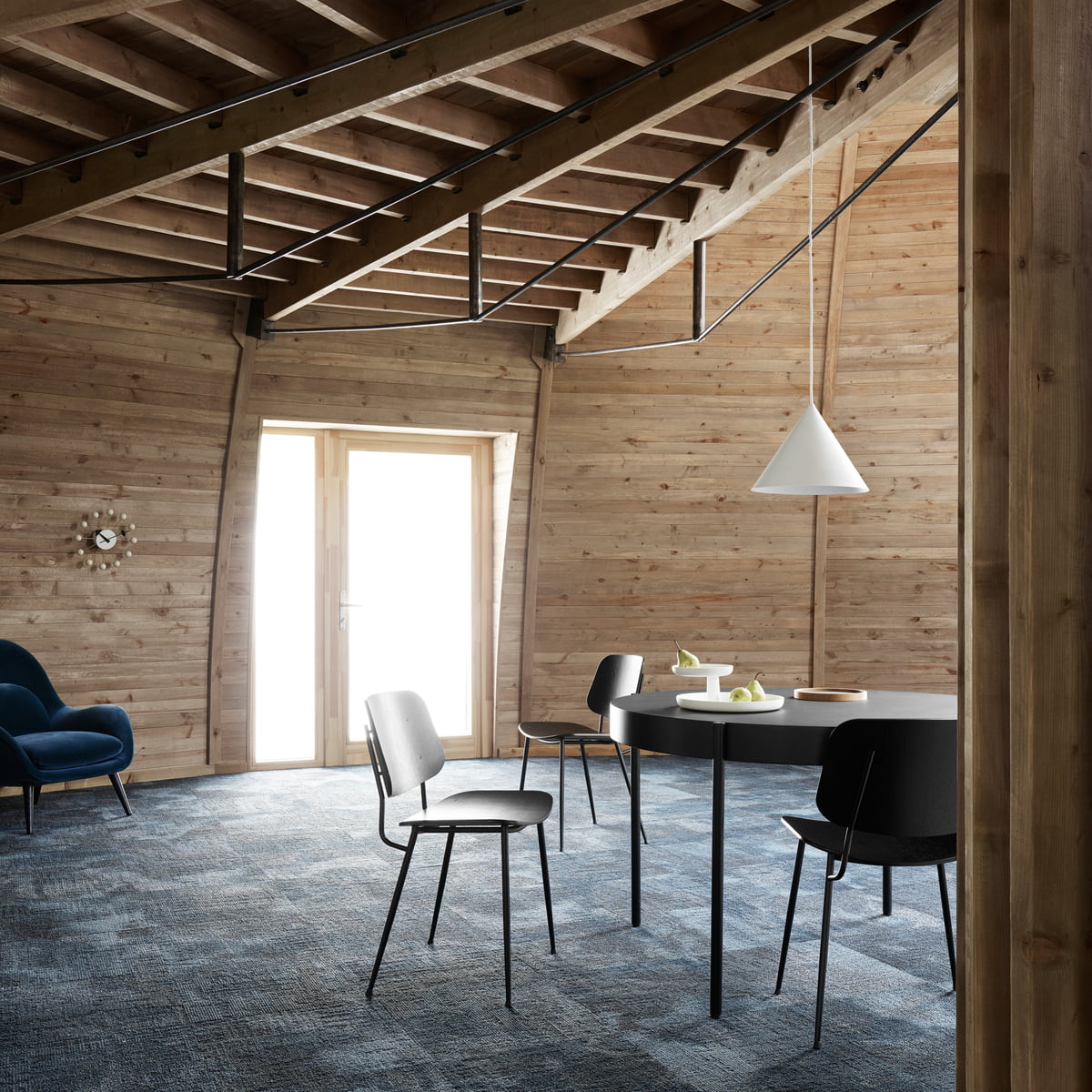 Caeluvyu moderne minimalistische hanglamp van donker metaal