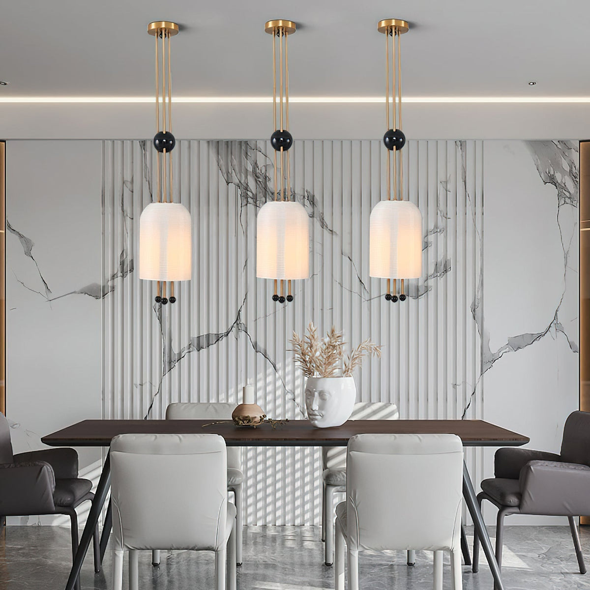 Qir Traditionele Elegante hanglamp van glas