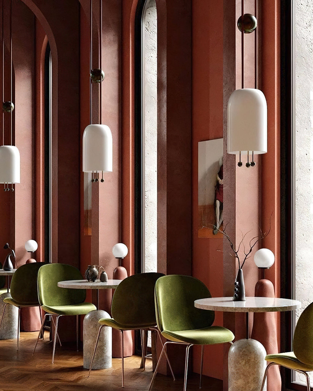 Qir Traditionele Elegante hanglamp van glas