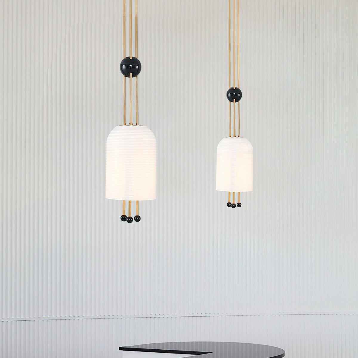 Qir Traditionele Elegante hanglamp van glas