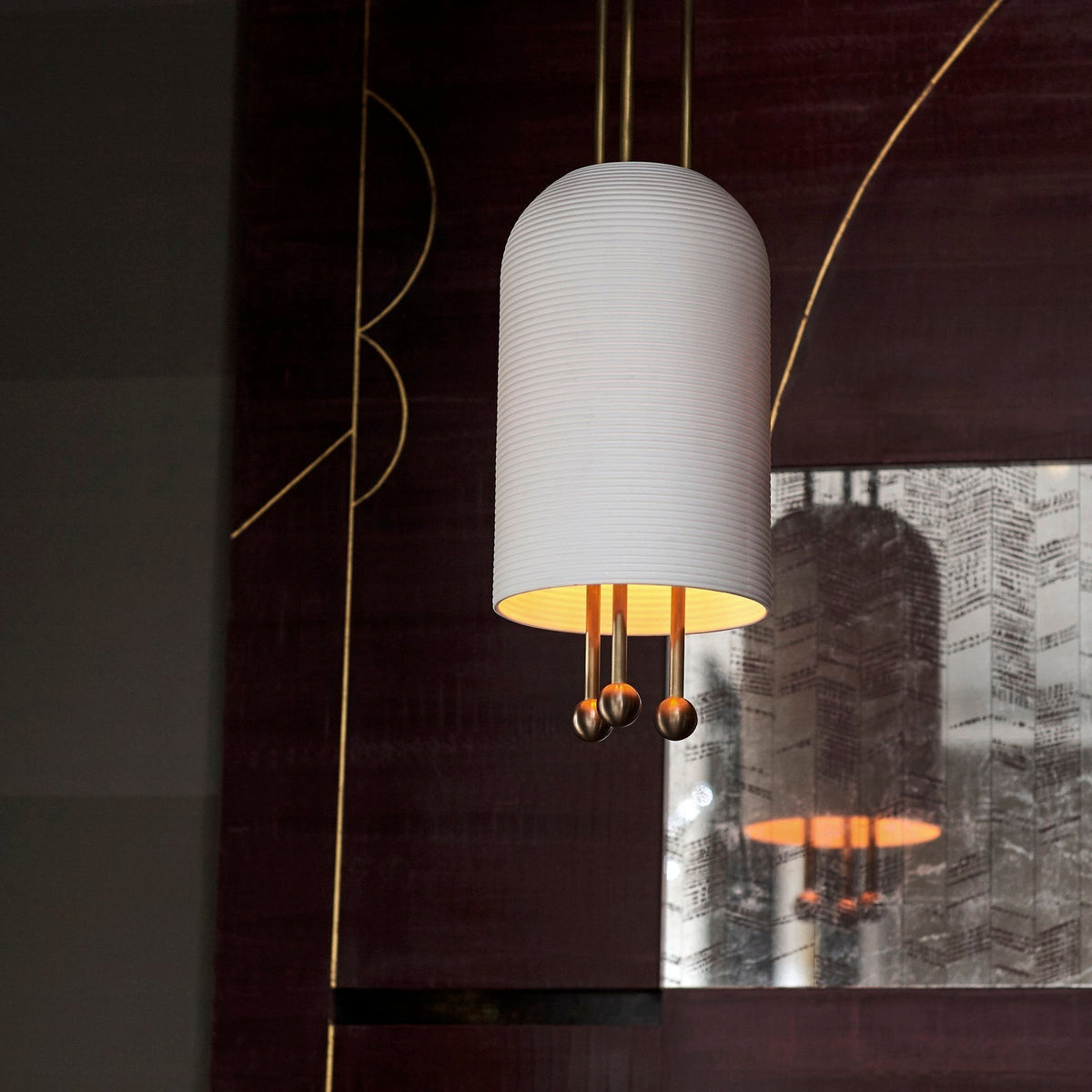 Qir Traditionele Elegante hanglamp van glas