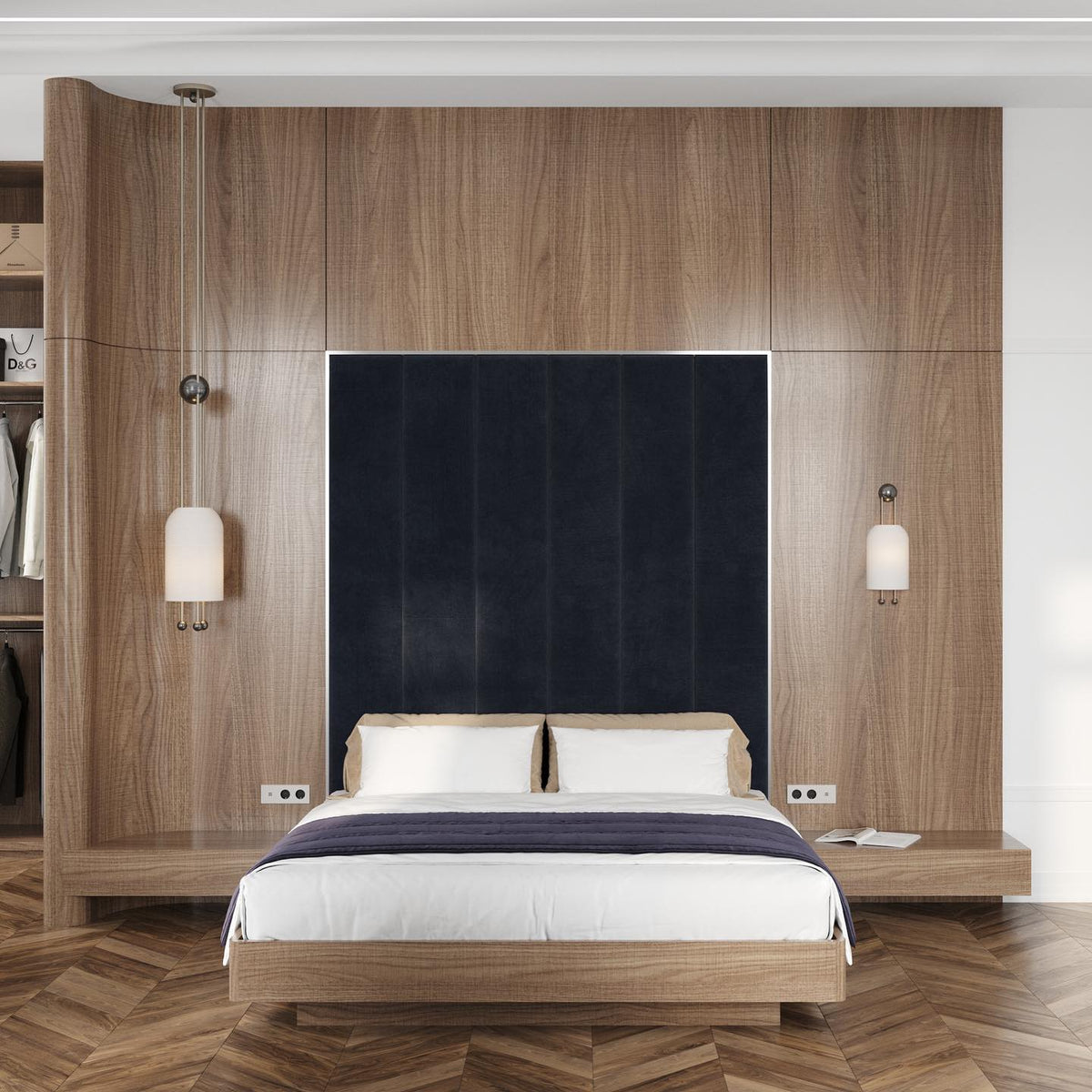 Qir Traditionele Elegante hanglamp van glas