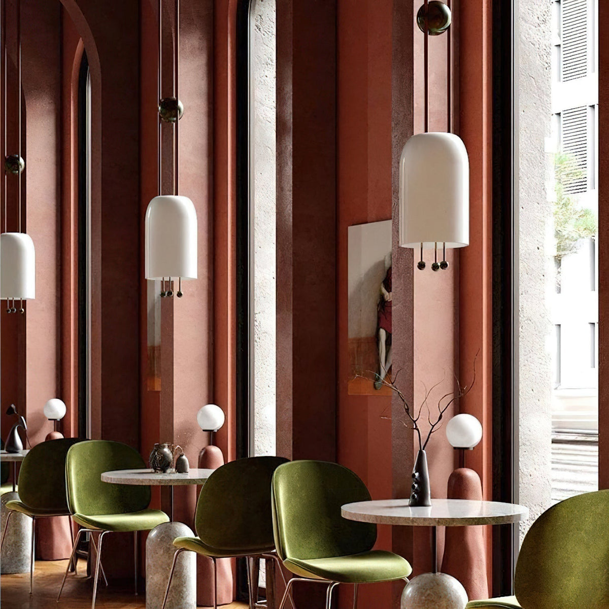 Qir Traditionele Elegante hanglamp van glas